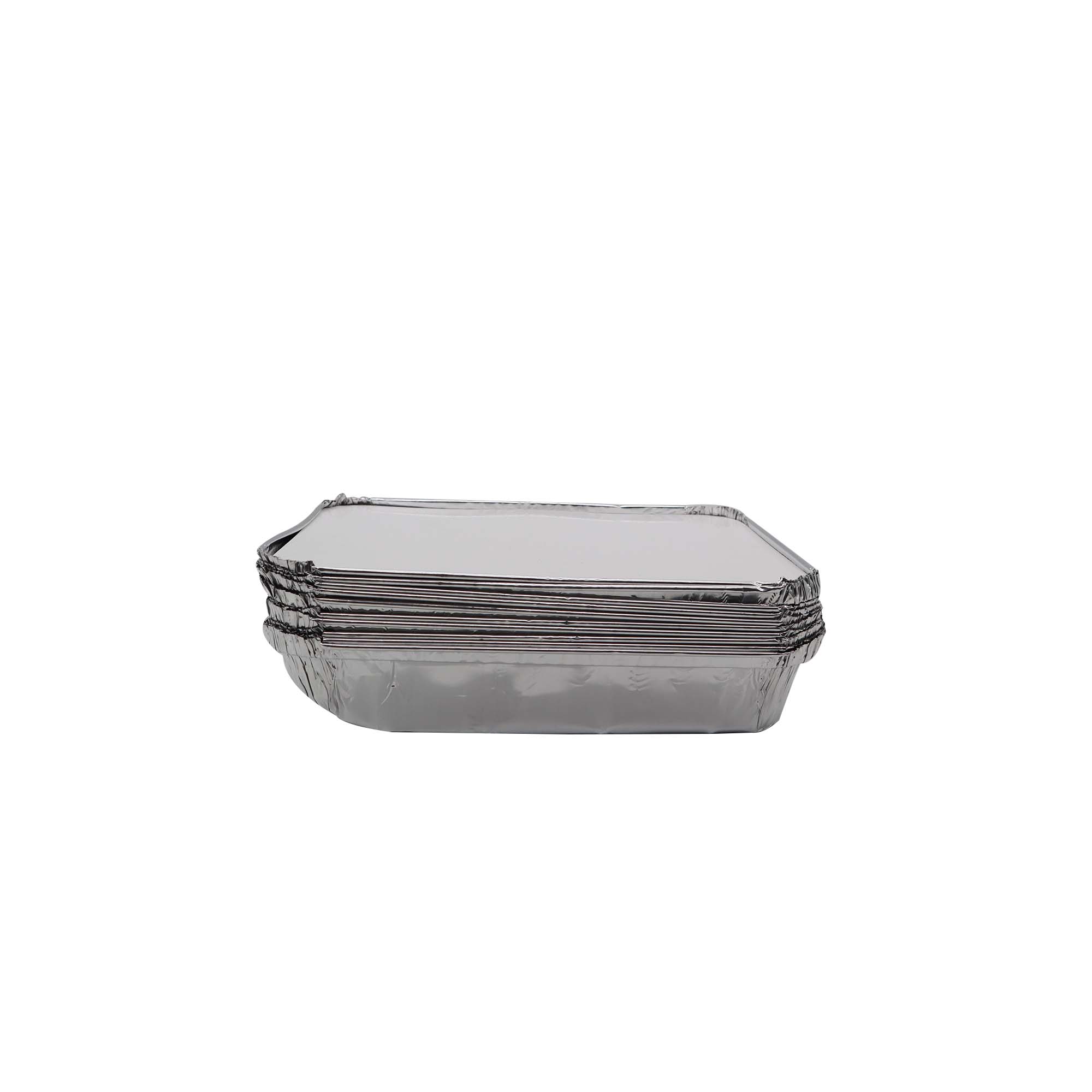 Aluminum Foil Takeaway Container Disposable 4093P with Poly PVC Lid Card Lid B4093 1pc