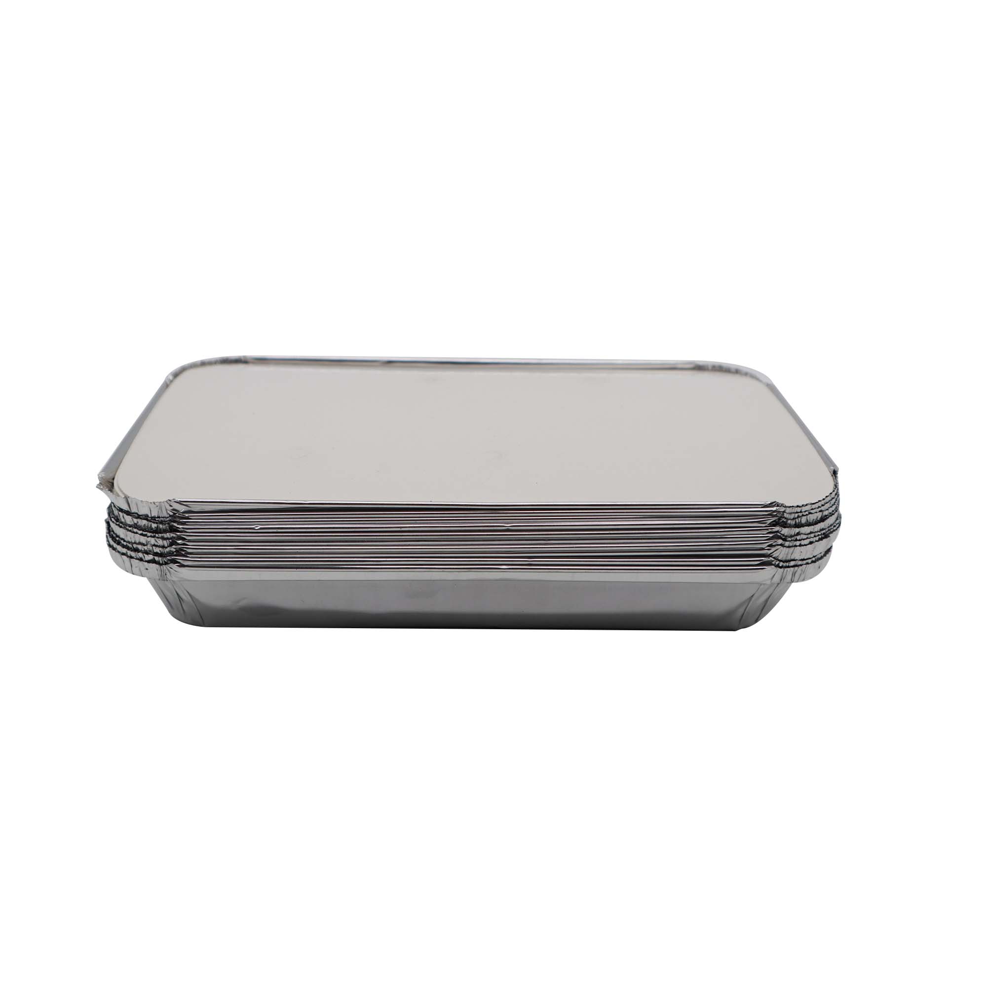 Aluminum Foil Takeaway Container Disposable FG-4123PD with Poly PVC Lid Card Lid FL-4123 1pc