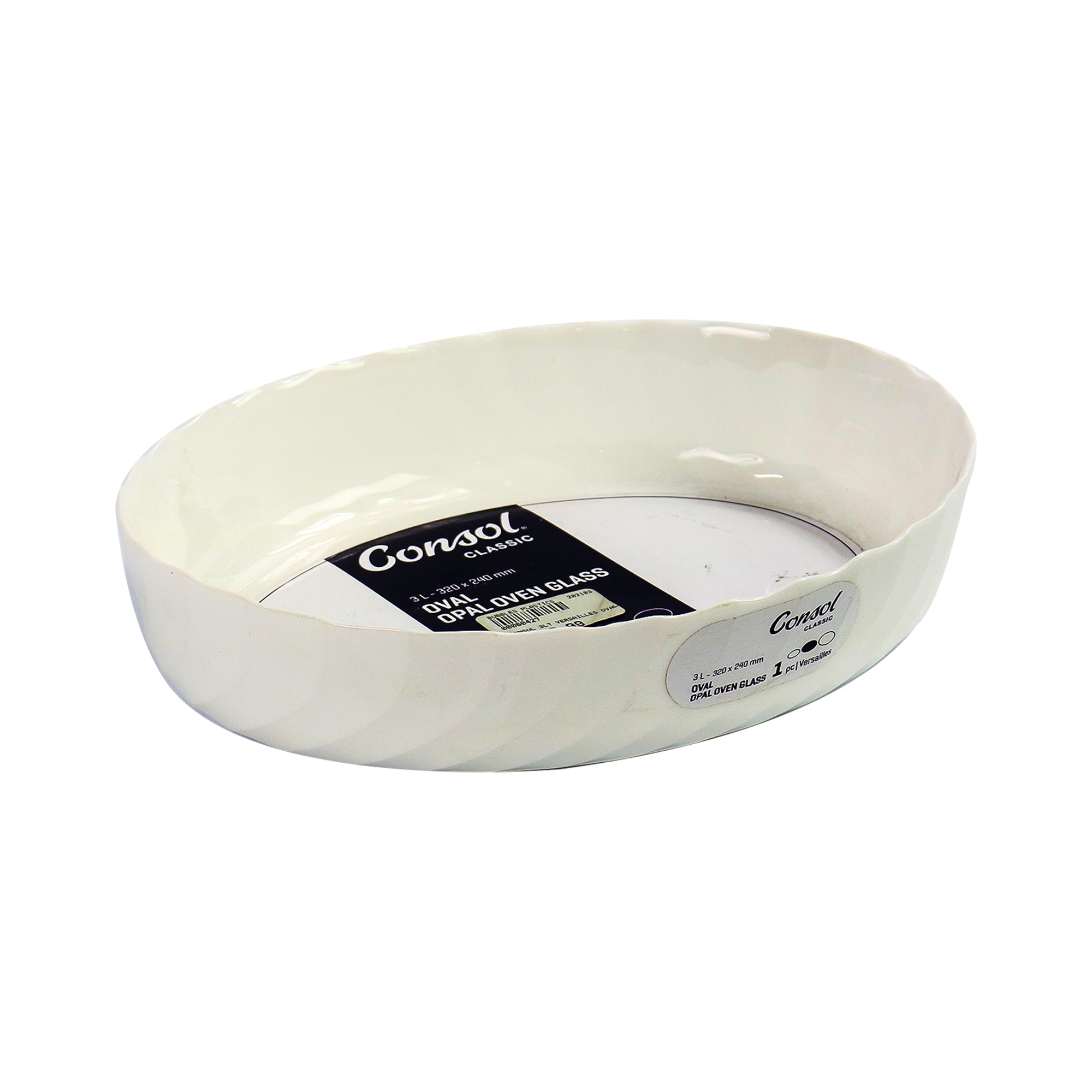 Consol 3L Versailles Oval Opal Oven Glass Dish 41056