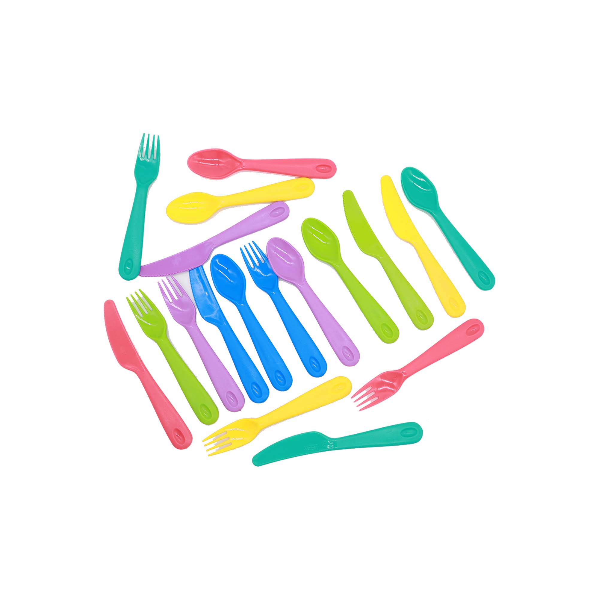 Plastic Cutlery for Kids 18pack Buzz
