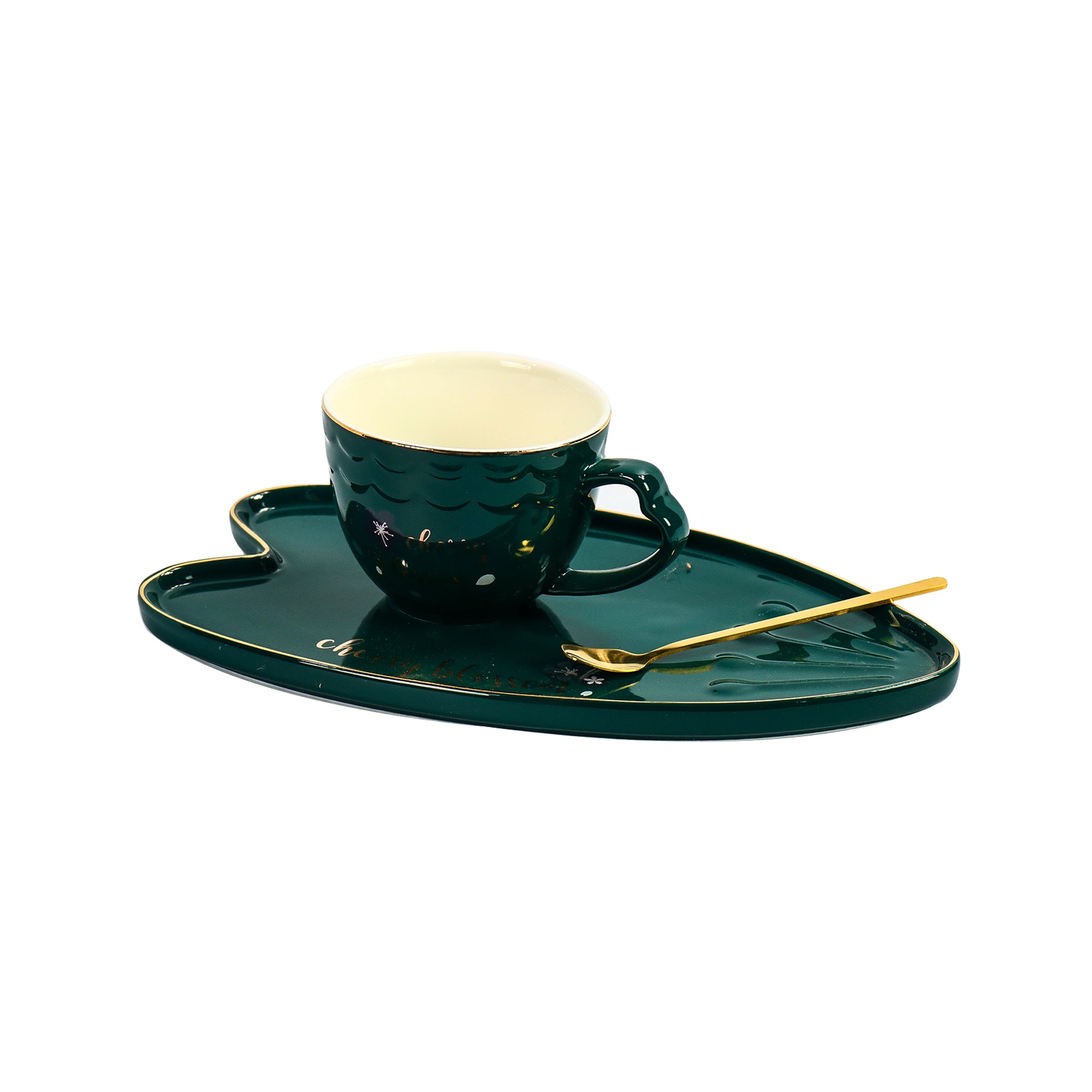 Luxury Ceramic Cup Saucer Set 190cc