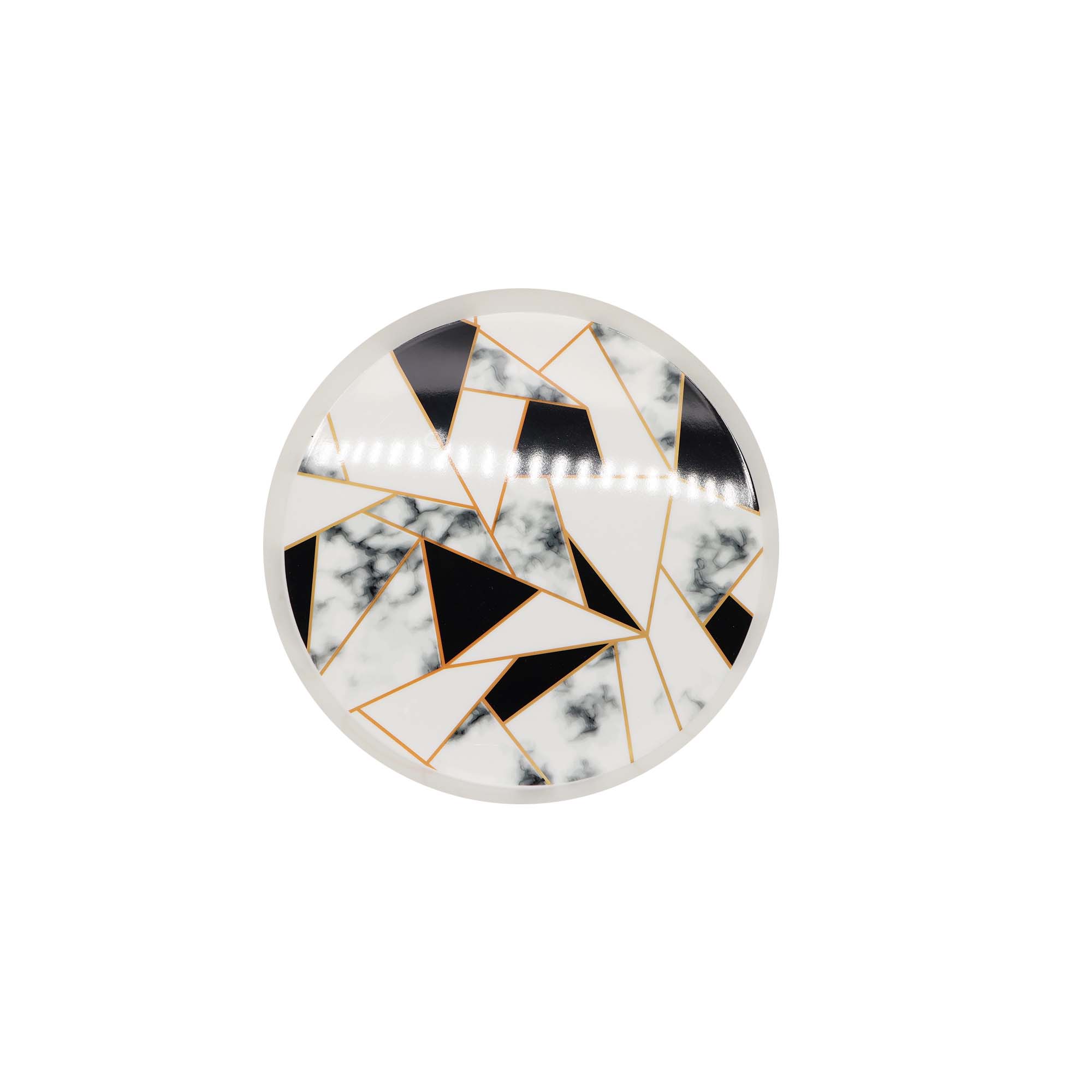 Designer Serving Tray Round Plastic 30cm