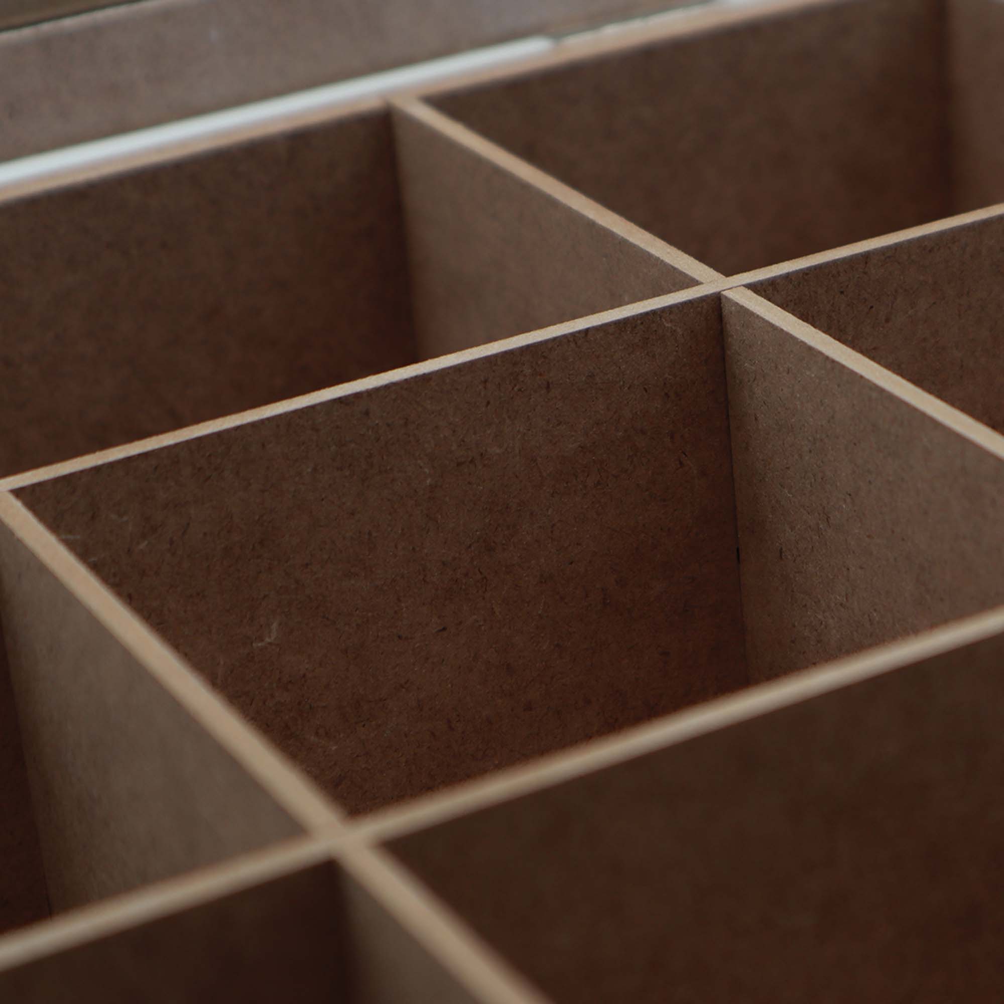 Wooden Tea Storage Box 24x24x7cm