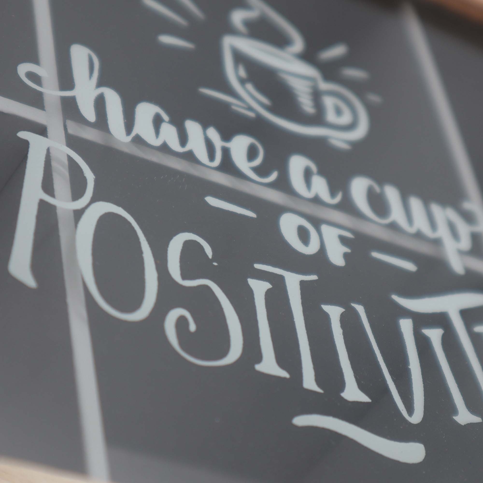 Wooden Tea Box Wood Positi 24x 16.5x7cm