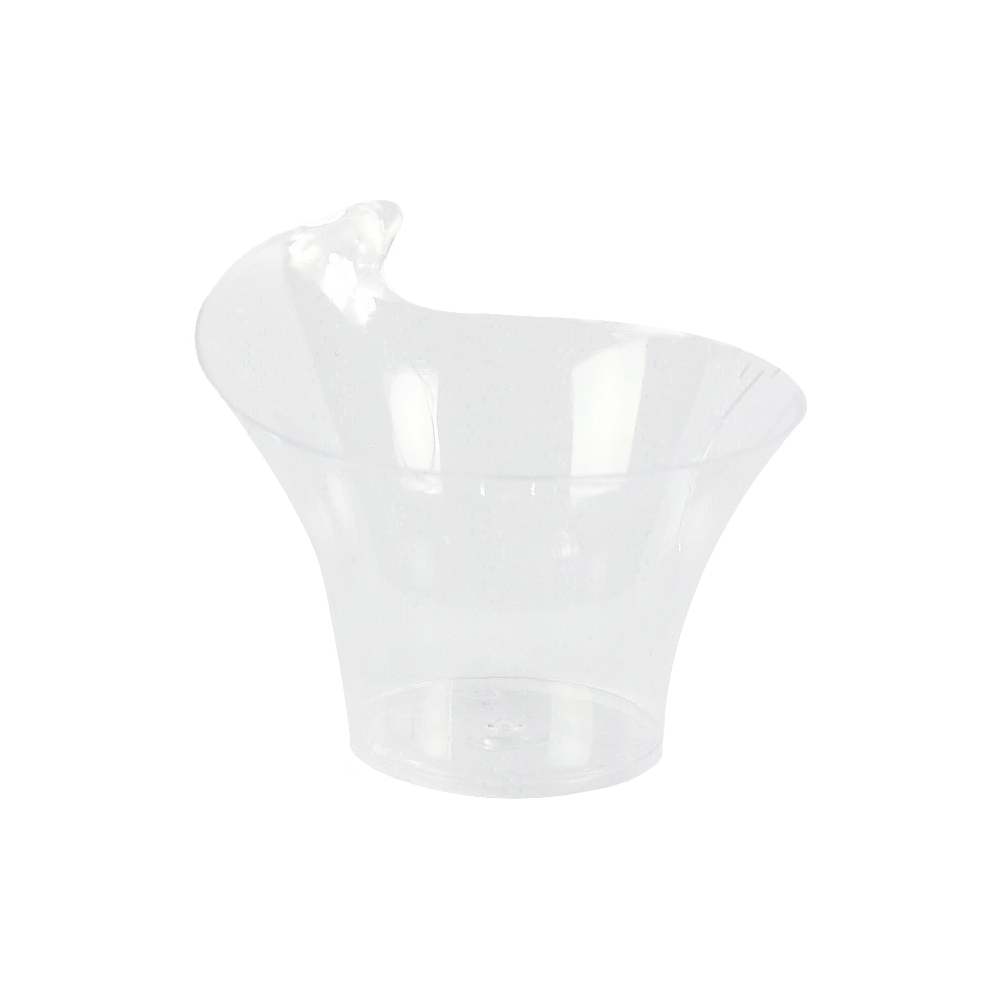 Acrylic Plastic Twisted Triangle Mini Dessert Cup Disposable 20pack