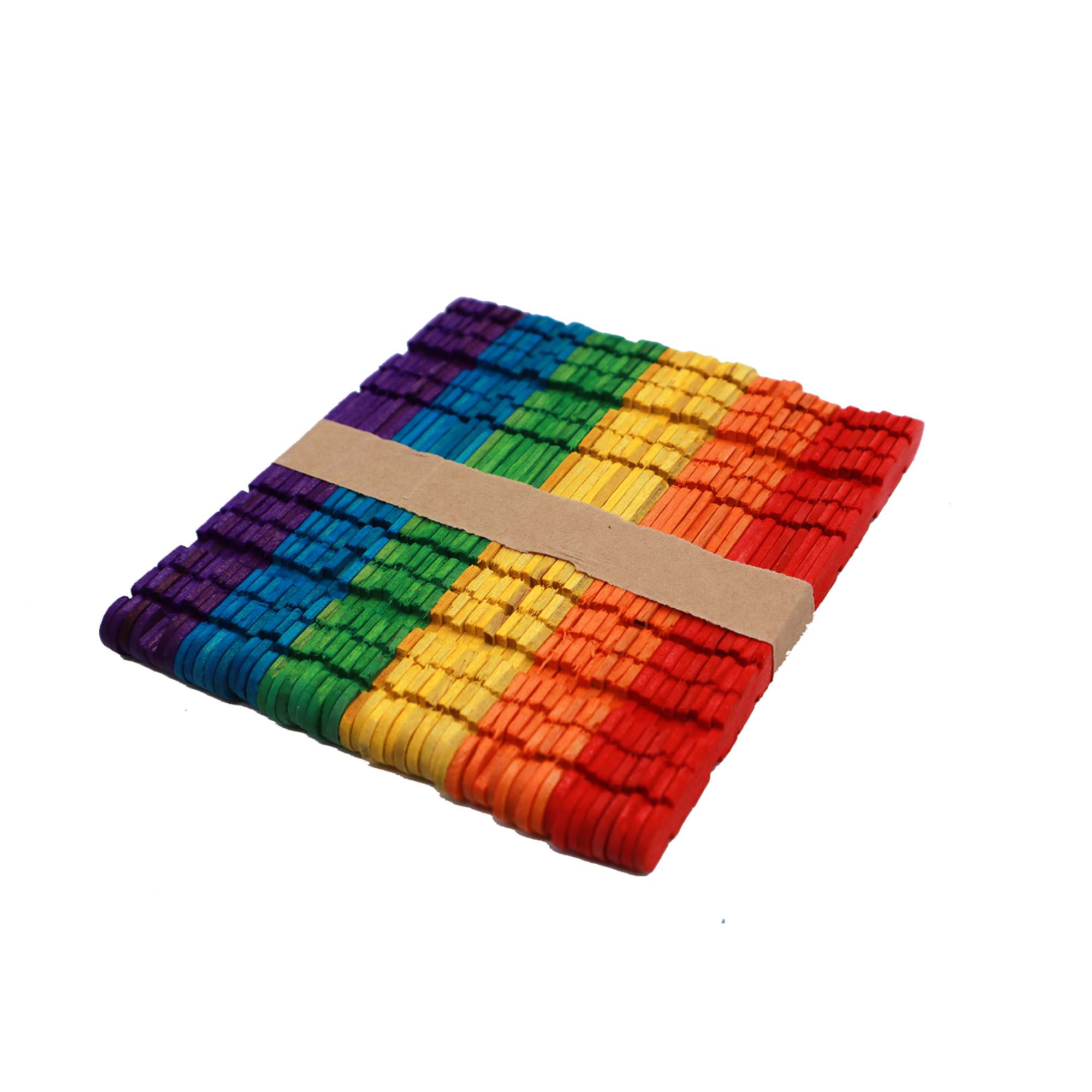 DIY Craft Multicolor Wooden Ice Cream Sticks 50pc