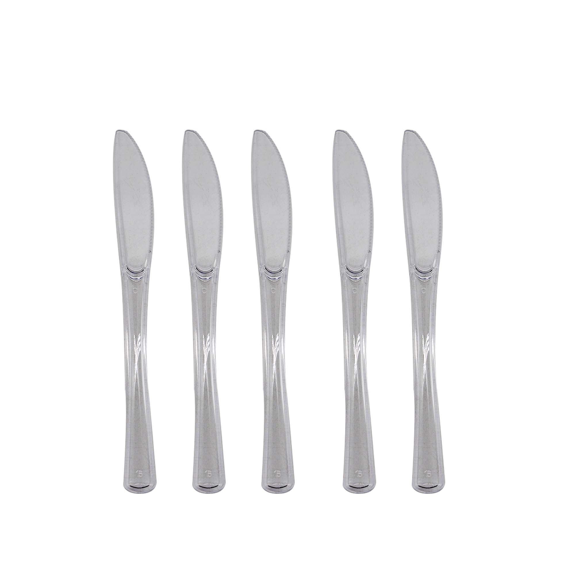 Acrylic Plastic Picnic Knives 18pc