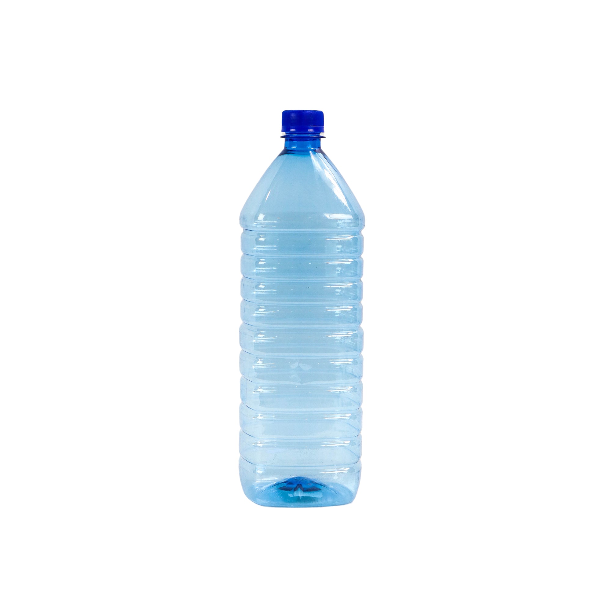 1.5L PET Plastic Water Bottle Square Blue - BOT058