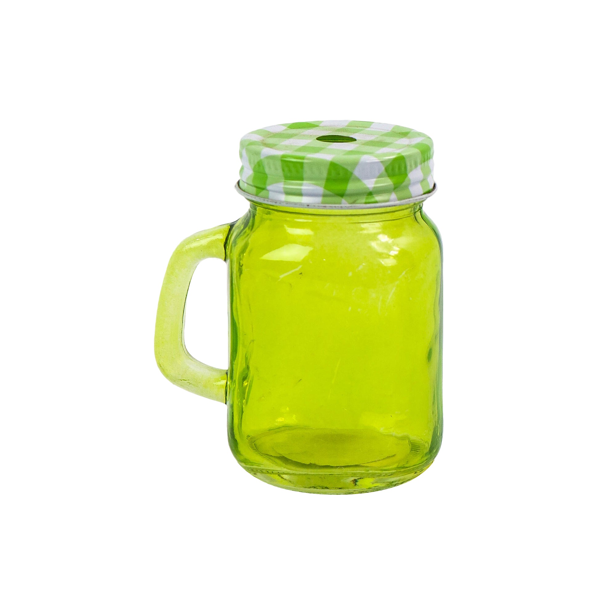 Mini Glass Mason Jar 100ml with Straw