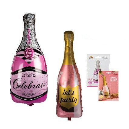 Helium Bottle Foil Balloon Champagne 106cm