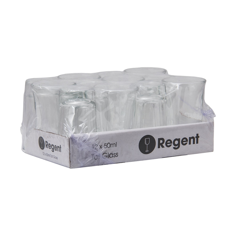 Regent Tall Shot Glass 50ml Tot measure 12pack 10250