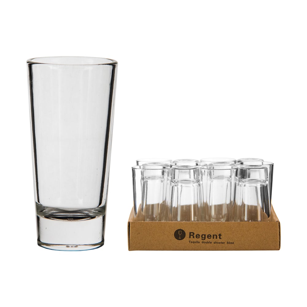 Regent Double Shot Glass 50ml Tot Measure 12pack 10274