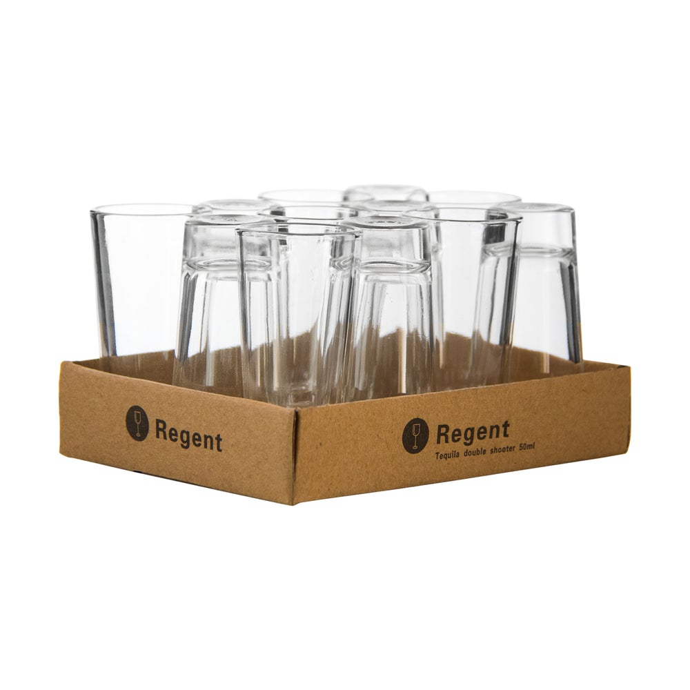 Regent Double Shot Glass 50ml Tot Measure 12pack 10274