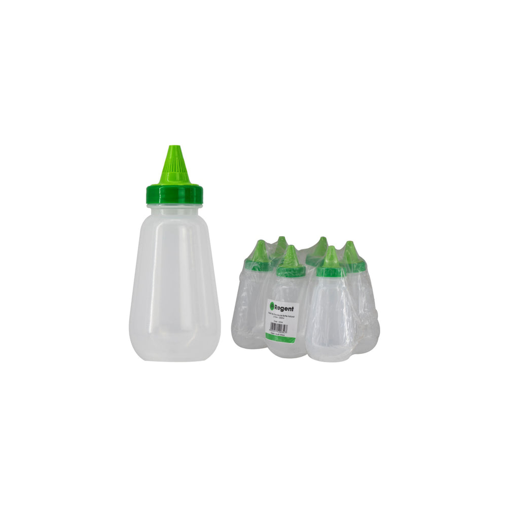 Regent Squeeze Sauce Bottle 250ml Plastic Tear Drop 6pack 12034