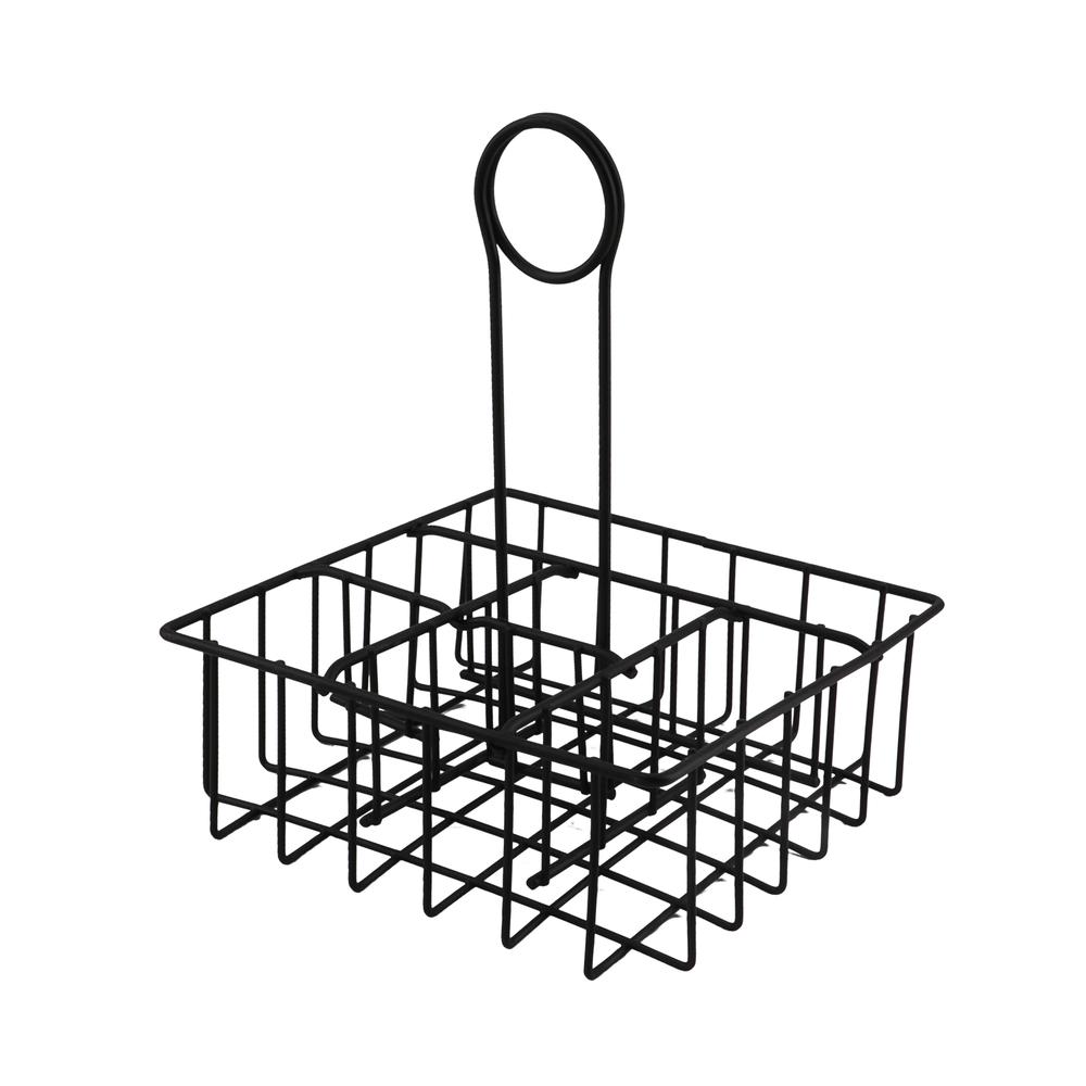 Regent Table Condiment Holder Powder Coated Black