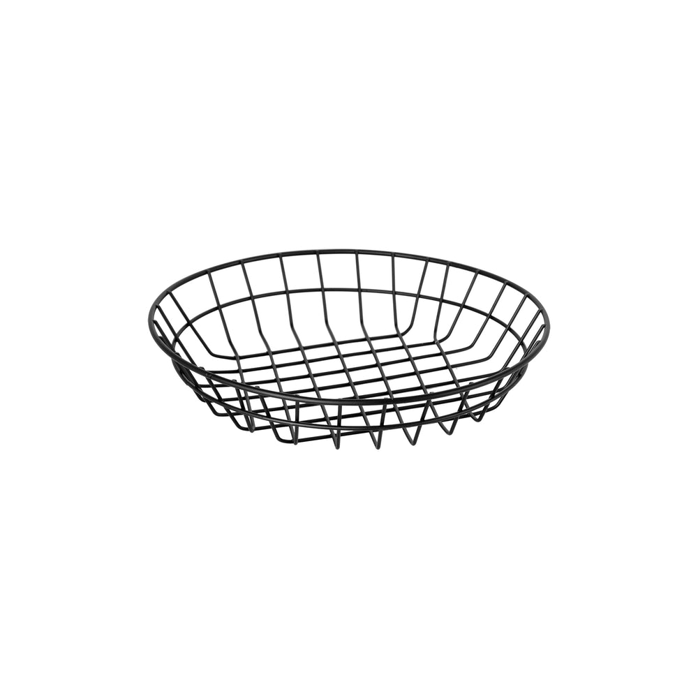 Regent Wire Serving Basket Round 50x250mm Powder Coated 14043