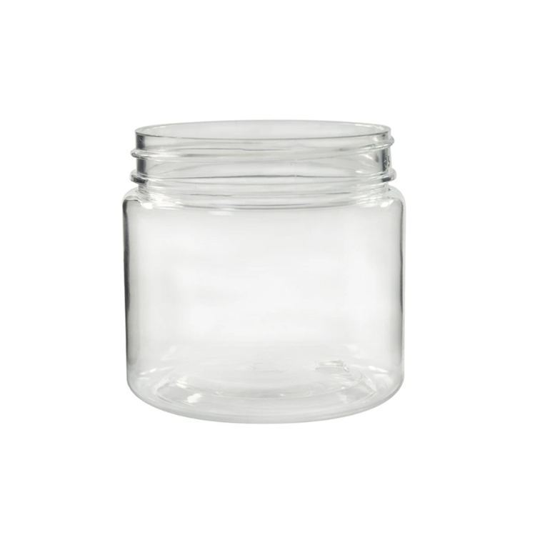 PET Plastic Jar with Aluminium Screw on Lid