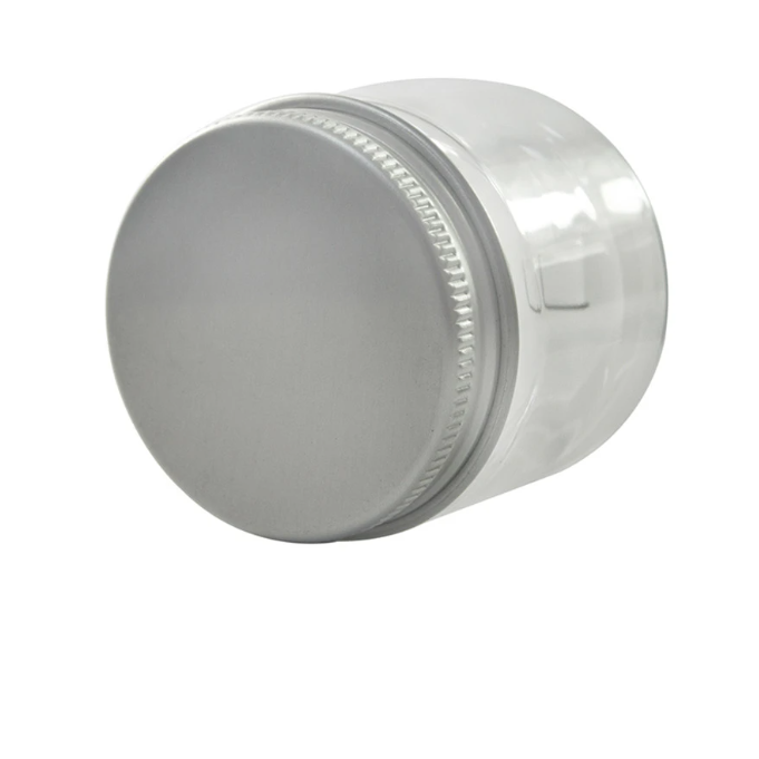 PET Plastic Jar with Aluminium Screw on Lid