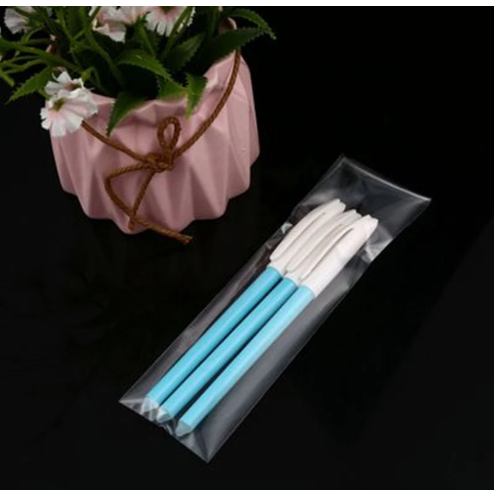 Polyprop Cellophane Selfseal Long Bags 8x60+4cm 30mic with Punch Hole 100pack