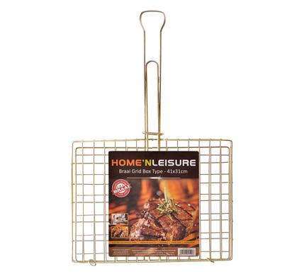 Home n Leisure Metal Braai Chicken Grid Box 41x31cm