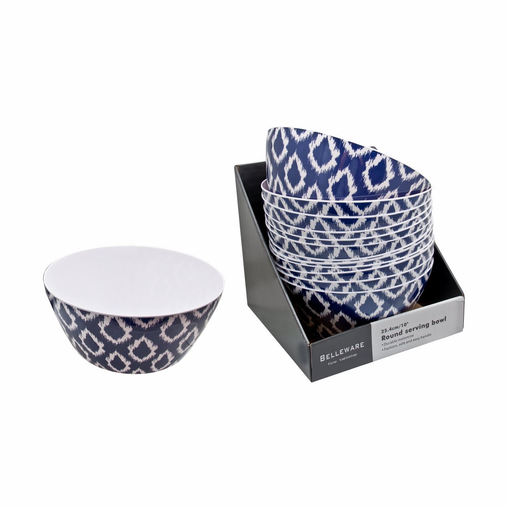 Melamine Salad Bowl Navy Wild 1pc