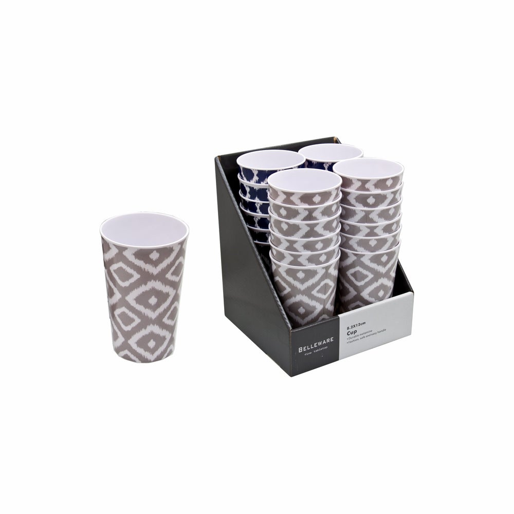 Melamine Tumbler 450ml Grey Wild 82x120mm 28414