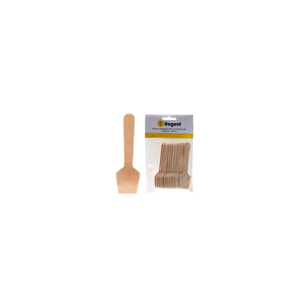 Regent Bamboo Disposable Mini Cocktail Spades 110mm 20pack 35147
