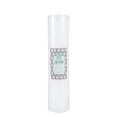 Scented Pillar Candle Round White 30x7cm
