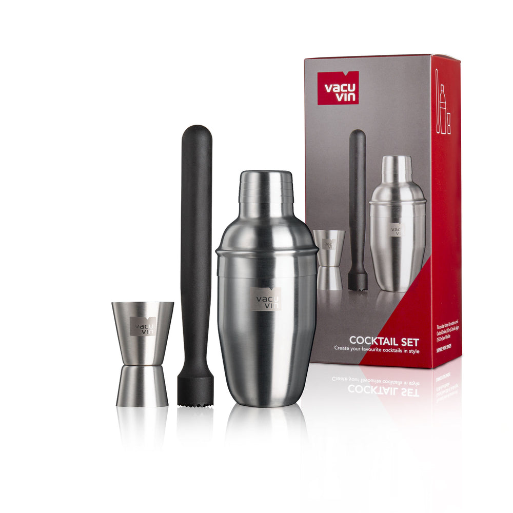 Vacu Vin Basic Cocktail Shaker 3pc Set 40220