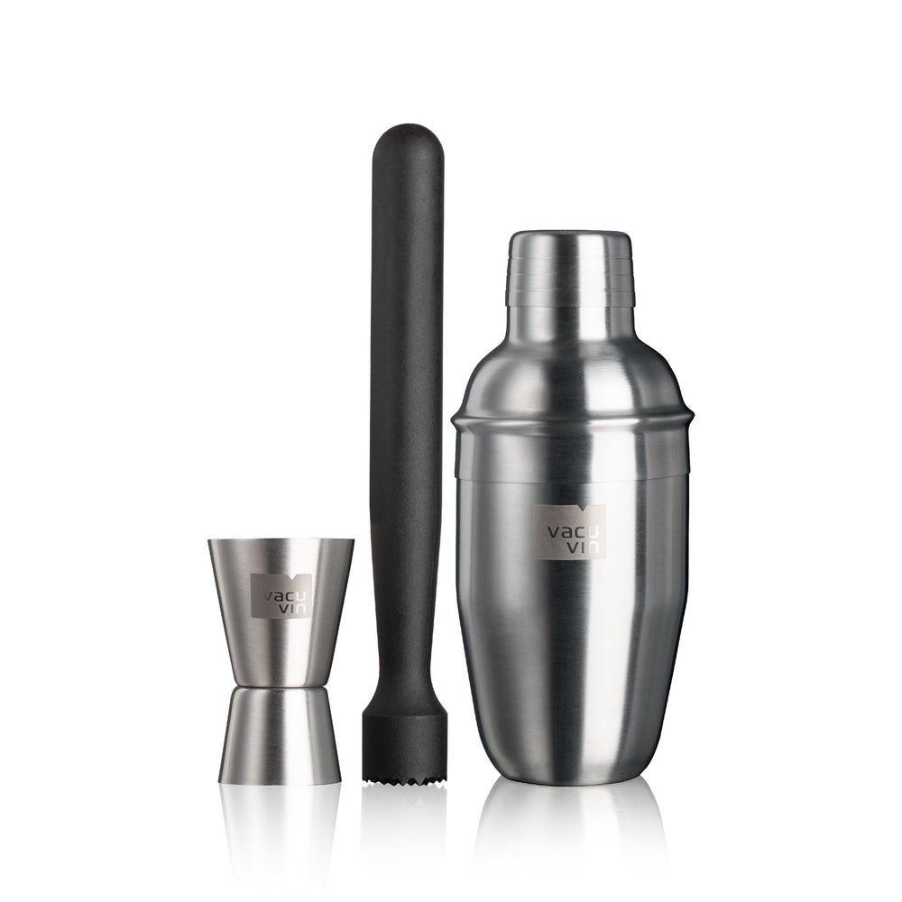 Vacu Vin Basic Cocktail Shaker 3pc Set 40220