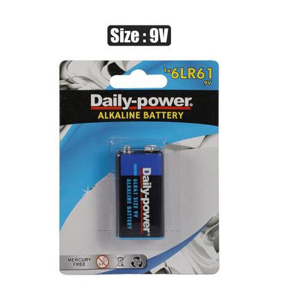 Batteries Alkaline Size 9 Volt 1pack