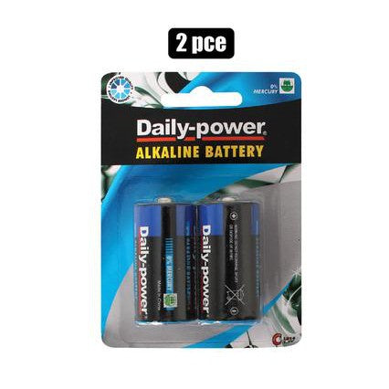 Batteries Alkaline Size C 2pack