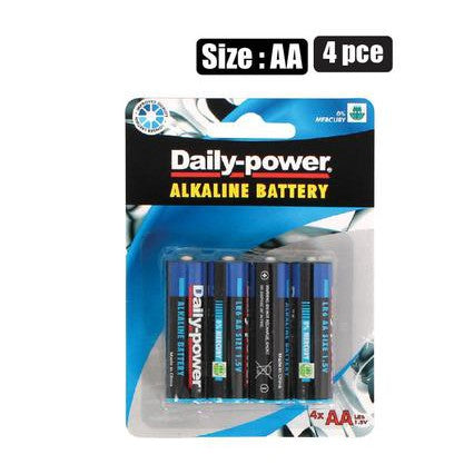 Daily Power Batteries Alkaline Size AA 4pack