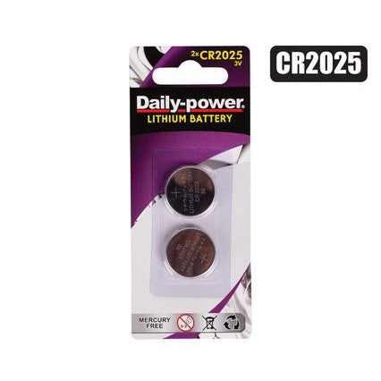Batteries Lithium CR-2025 3V 2pack Card