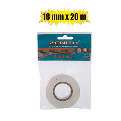 Zenith Insulation Tape Plastic 18mmx20m White