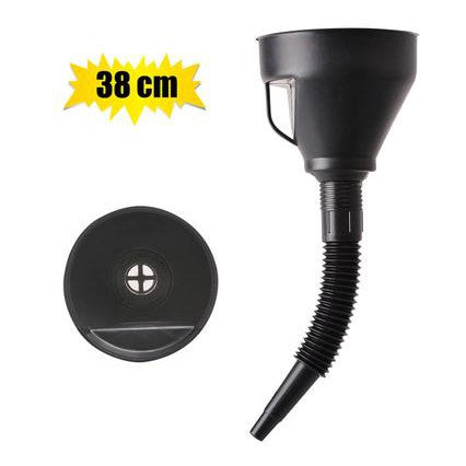 Plastic Funnel Petrol-Oil 38cm with Filter