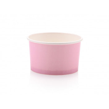 Ice Cream Paper Cups 120ml Pastel Pink Vintage Tubs 10pack