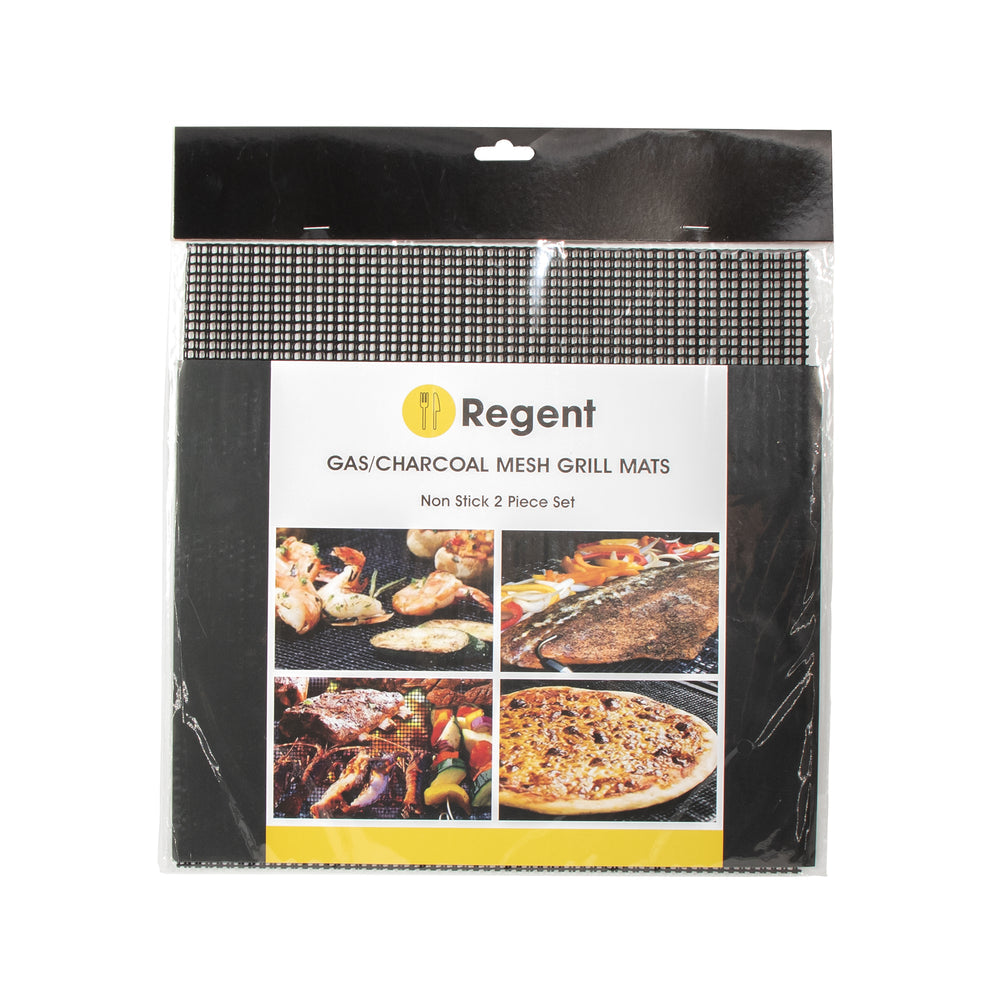 Regent Barbeque Reusable Non-Stick Grill Mats 2pc Set 71113