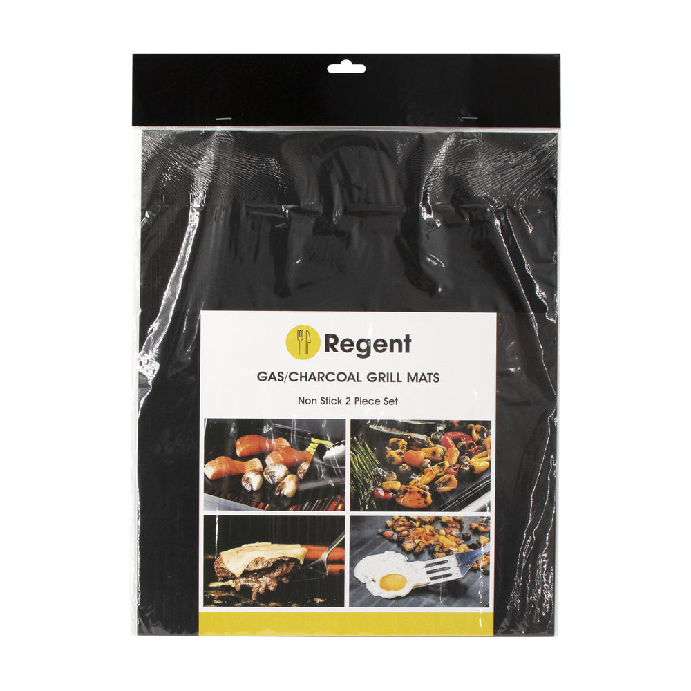 Regent Barbeque Re Usable Non Stick BBQ Grill Mats 2Pcs Set 71114