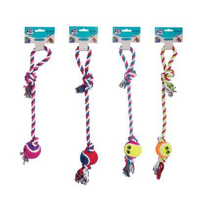 Pet Mall Dog Toy Tug A Ball Tennis each