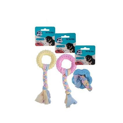 Pet Toy Puppy Ring with Cotton 1pc
