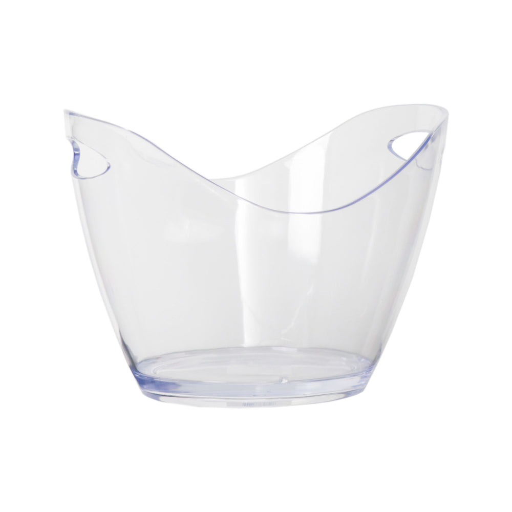 Bar Butler Acrylic Ice Bucket Cooler 4L Oval Shape Clear 73144