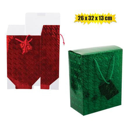 Gift Box Bag 26x32x3cm closed Top & Handle