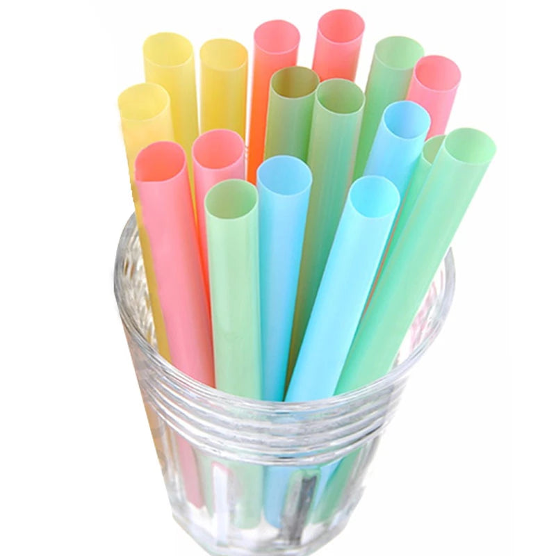 Bubble Tea Boba Straws Plastic 12mmx21cm 100pack