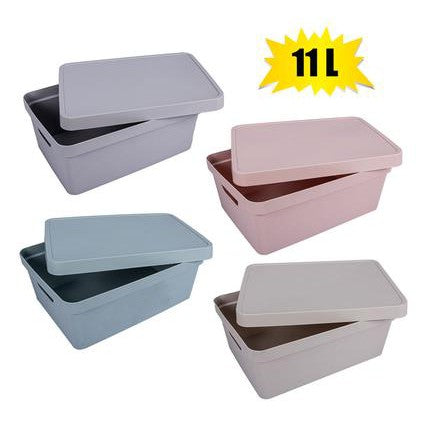Plastic Storage Box Vinto Design 11L with Lid
