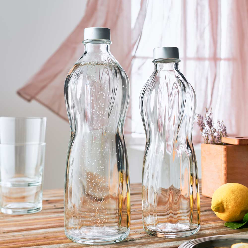 Bormioli Rocco 1L Aqua Glass Water Bottle