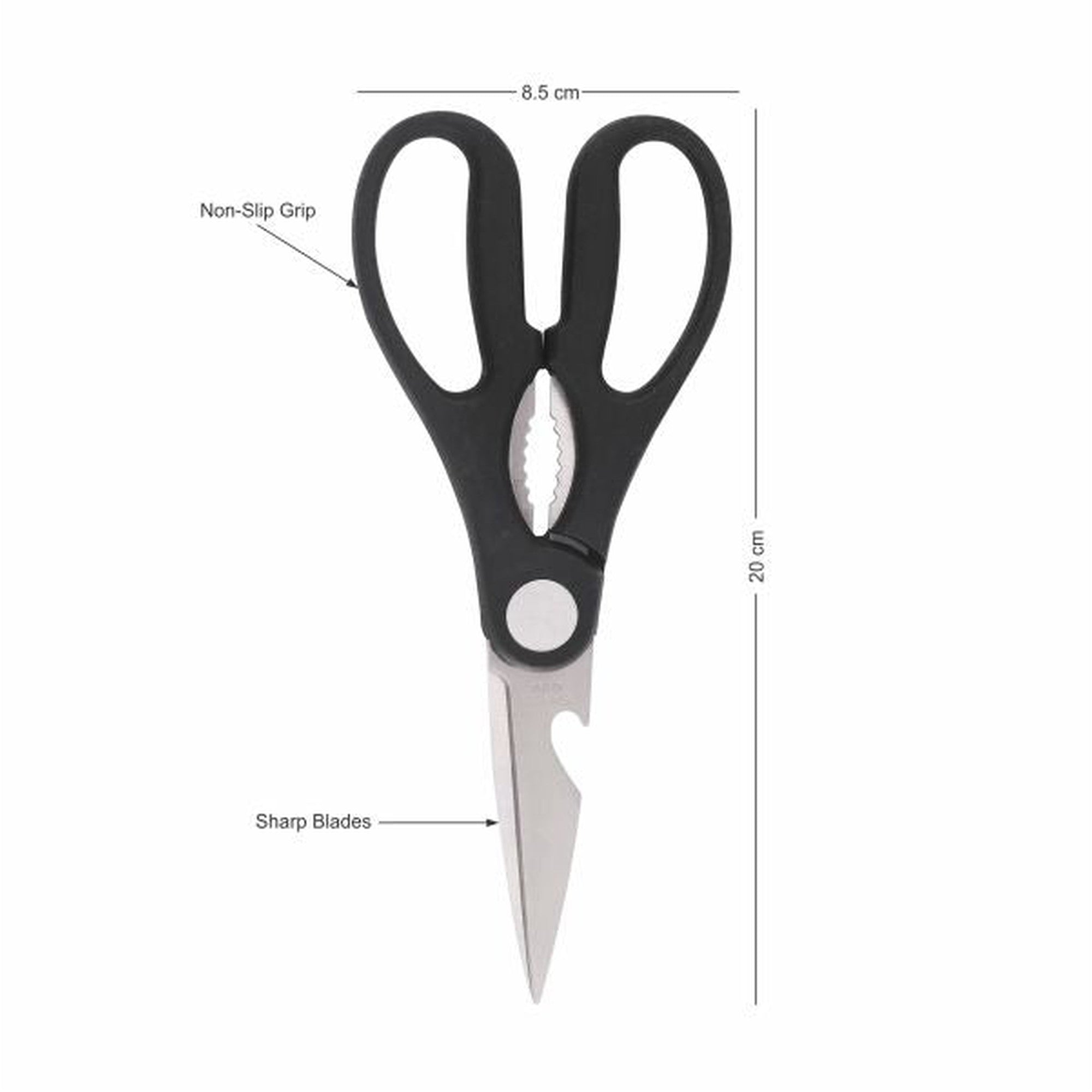 Kitchen Scissors Yellow 3-in-1 Multipurpose 119