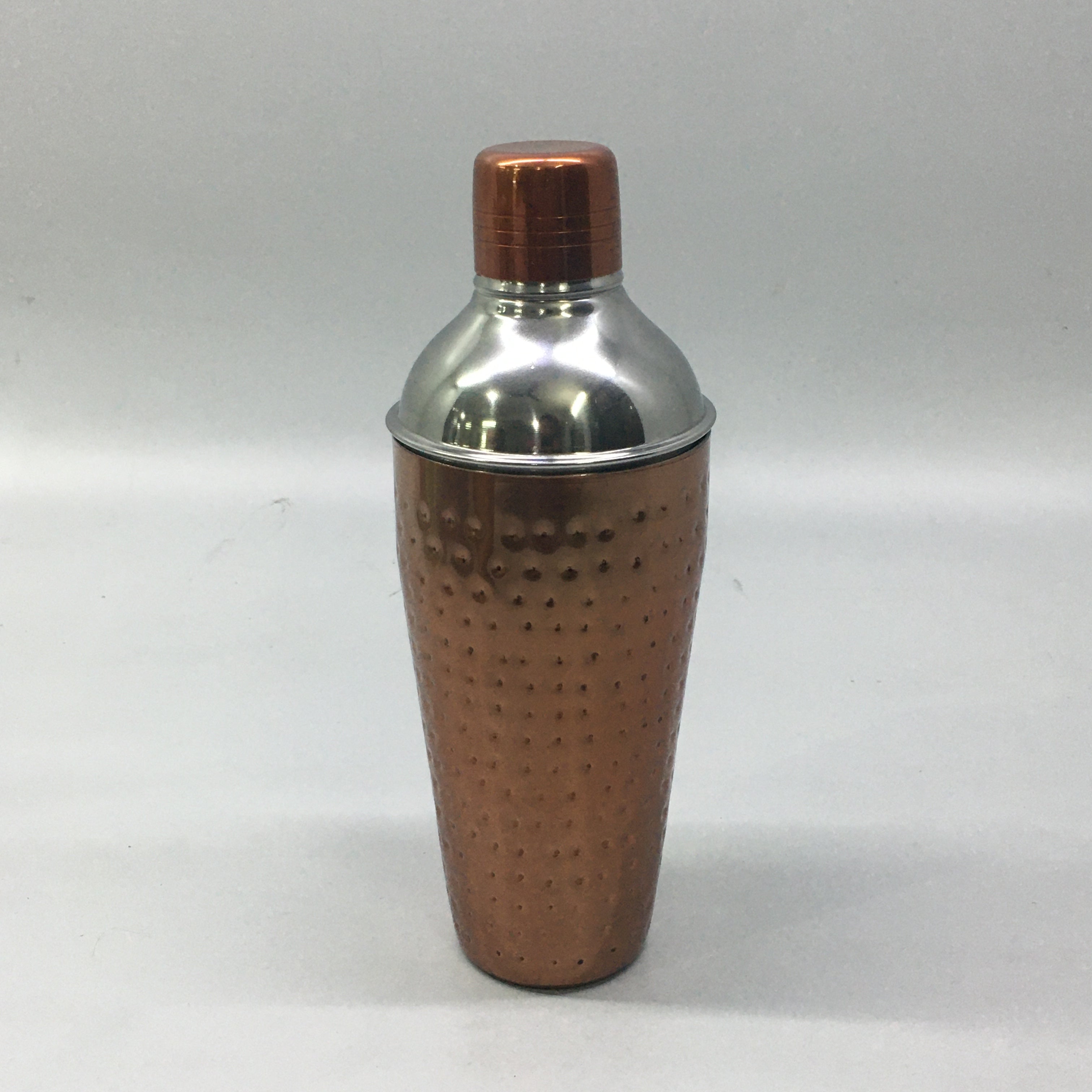 Cocktail Shaker 750ml Copper Finish Hammered - Stainless Steel