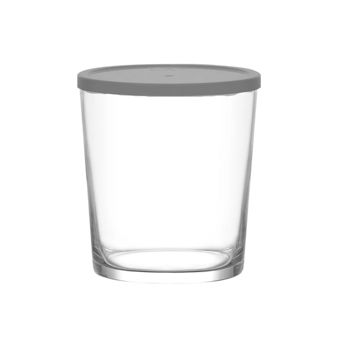 LAV Glass Storage Jar With Grey Lid 520ml SGN1359