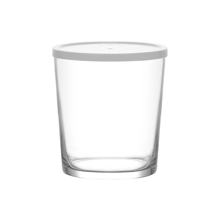 Lav Glass Jar With White Lid 345ml SGN1365